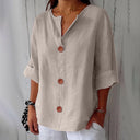 Anna Linen Shirt - Breathable Elegance for Summer