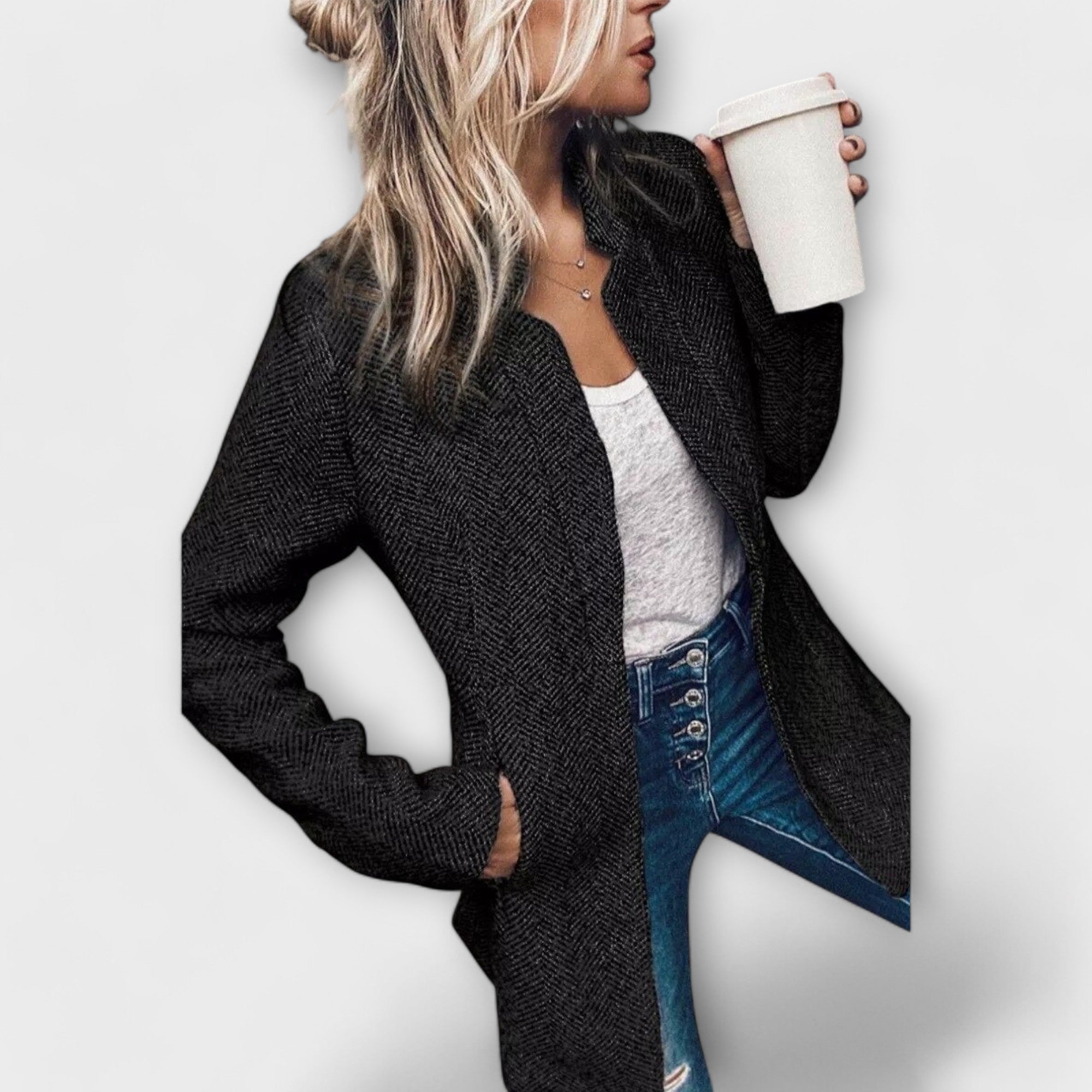 Coatly - Stylish Tweed Jacket for Transitional Weather