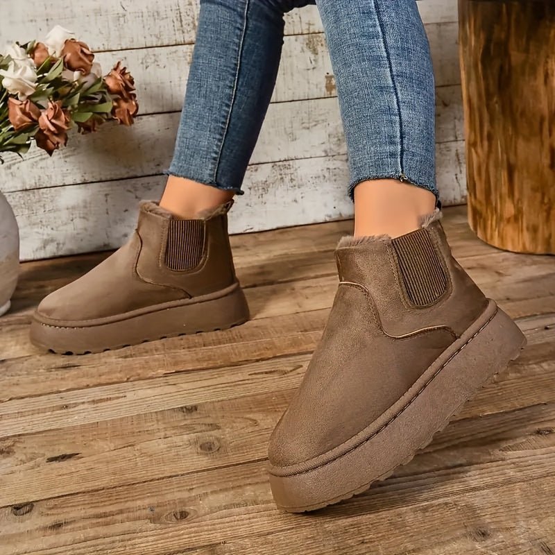 Winter Ladies Chunky-Heel Boots