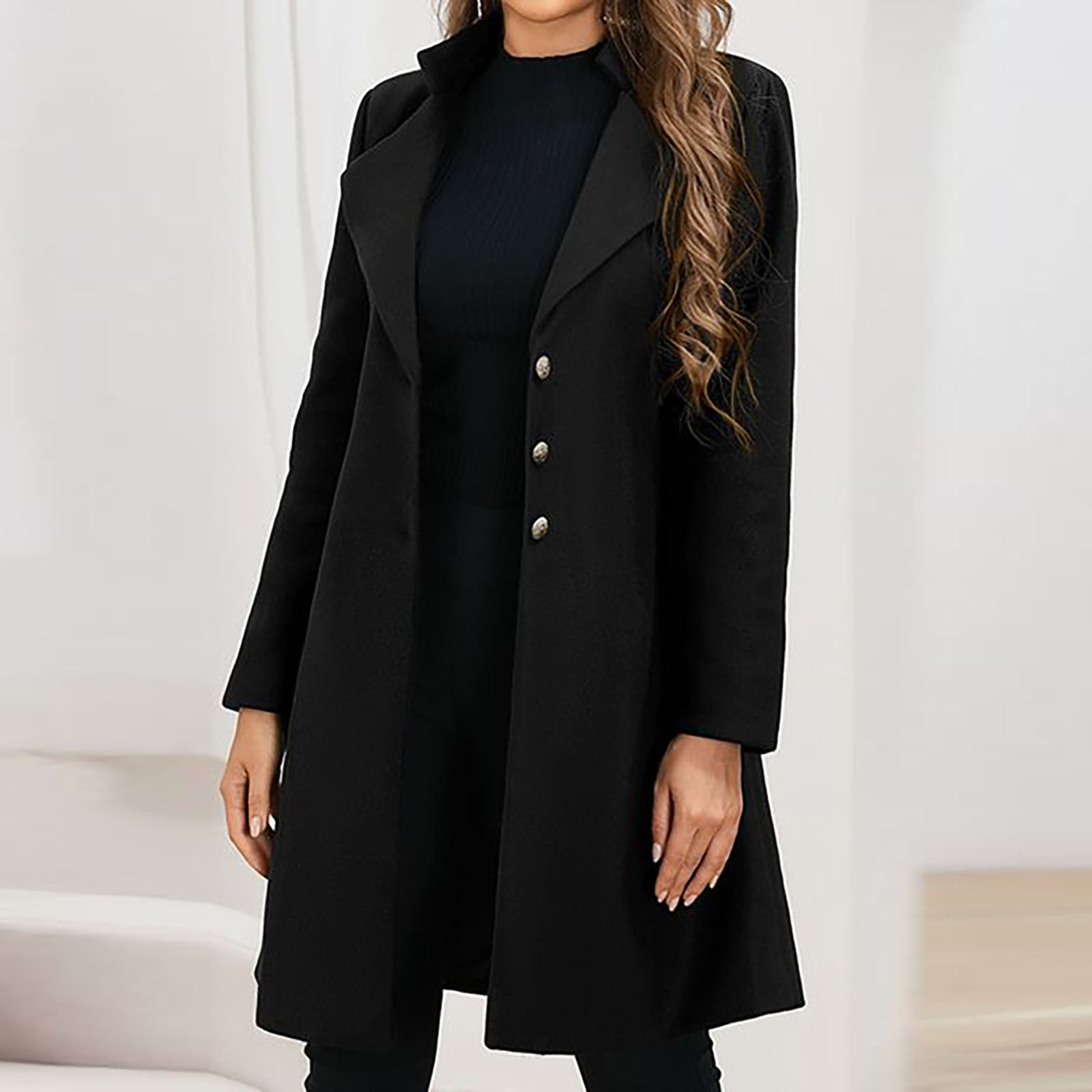 Tailored Women's Jacket Made from High-Quality Italian Wool with Side Pockets | Ideal for Autumn and Winter