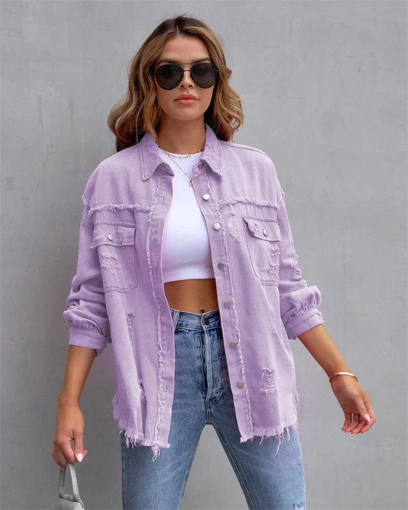 Ladies Winter Denim Jacket with Lining | Ideal for Winter
