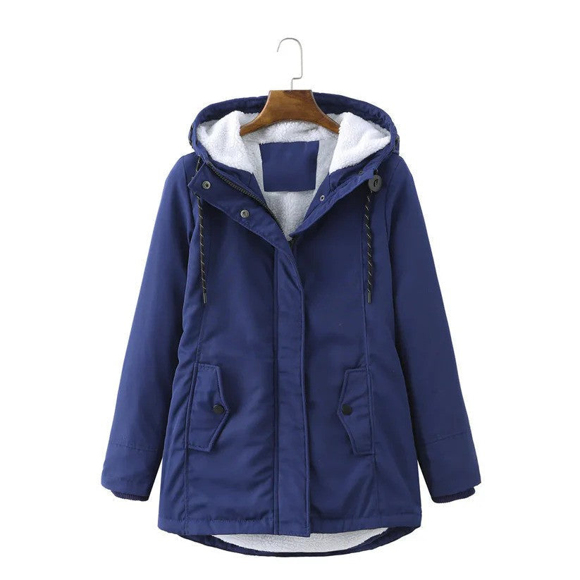 Women's Winter Coat with Warm Lining, Hood & Zip | Ideal for Winter