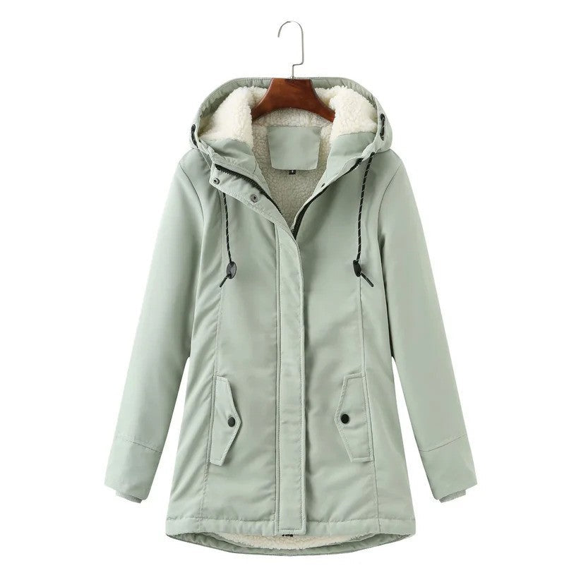 Ladies' Winter Coat with Warm Lining, Hood & Zip | Ideal for Winter