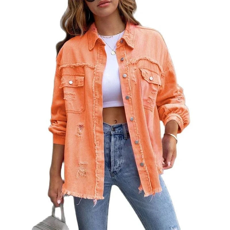 Ladies' Winter Denim Jacket with Lining | Ideal for Winter