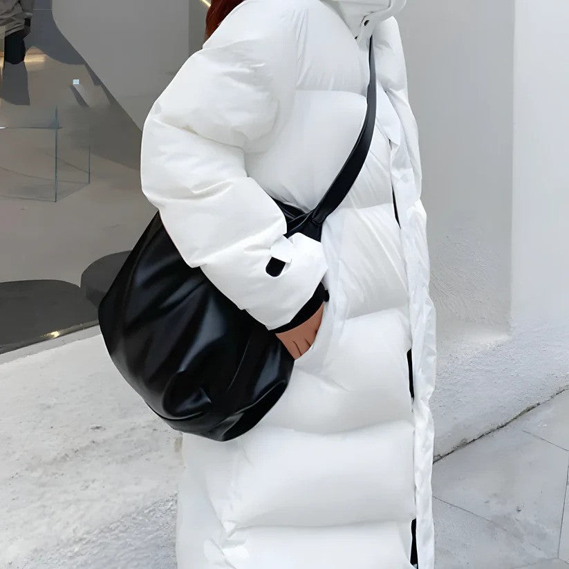 Long Women's Down Jacket for Winter with Optimal Warmth and Freedom of Movement | Ideal for Winter
