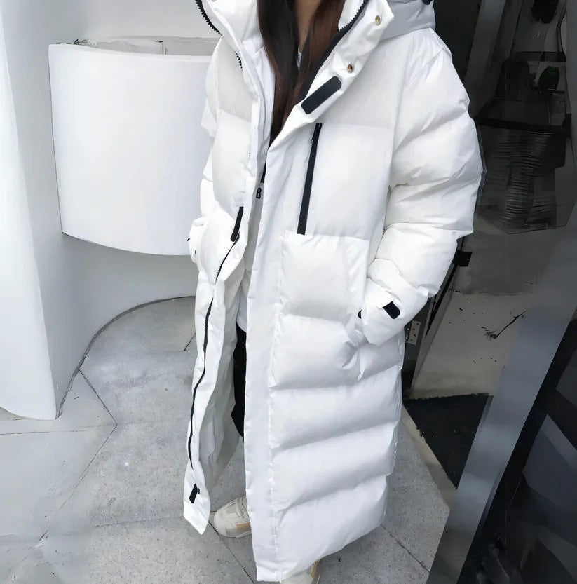 Long Women's Down Jacket for Winter with Optimal Warmth and Freedom of Movement | Ideal for Winter