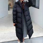 Long Women's Down Jacket for Winter with Optimal Warmth and Freedom of Movement | Ideal for Winter