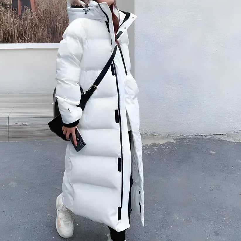 Long Women's Down Jacket for Winter with Optimal Warmth and Freedom of Movement | Ideal for Winter