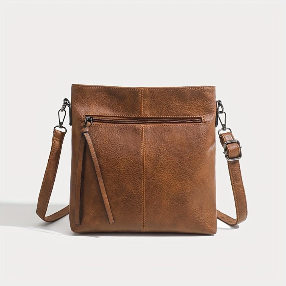 Lina - Vintage Shoulder Bag with Checkered Pattern