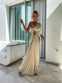 Lizbeth - Dress with Floral Shoulders