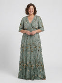 Élodie – Long Floral V-Neck Dress