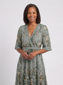 Élodie – Long Floral V-Neck Dress