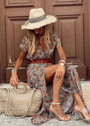 Justine™ – Long, Flowing Boho Dress with Belt