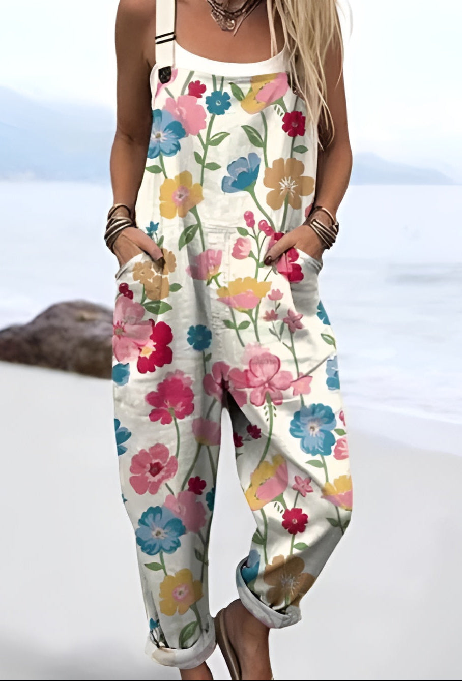 Solveig™ | Summer Meadow Dungarees