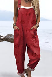 Lynn™ | Rosewood-Embossed Dungarees