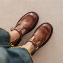 Elvara | Elegant Leather Mary Janes