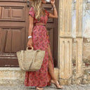Justine™ – Long, Flowing Boho Dress with Belt
