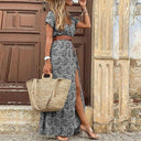 Justine™ – Long, Flowing Boho Dress with Belt
