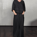 Noa | Minimalist Wide-Leg Two-Piece Ensemble