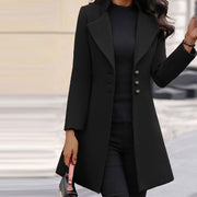 Tailored Women's Jacket Made from High-Quality Italian Wool with Side Pockets | Ideal for Autumn and Winter